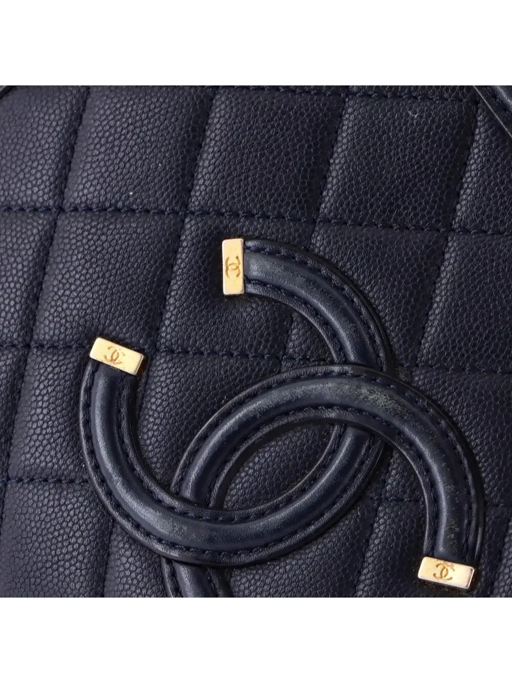 Chanel Filigree Vanity Case Quilted #220137C41B